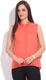 Allen Solly Casual Sleeveless Solid Women's Top