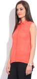 Allen Solly Casual Sleeveless Solid Women's Top