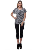 Varanga Casual Short Sleeve Printed Women's Top
