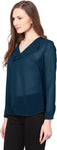 Besiva Casual Full Sleeve Solid Women's Top