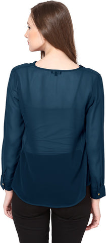 Besiva Casual Full Sleeve Solid Women's Top