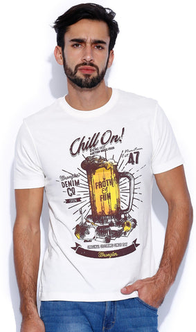Wrangler Solid Men's Round Neck T-Shirt