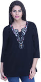 Orous Casual 3/4 Sleeve Printed Women's Top
