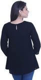 Orous Casual 3/4 Sleeve Printed Women's Top