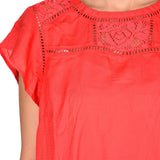 CurVy Q Casual Butterfly Sleeve Solid Women's Top