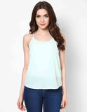 Femella Casual Sleeveless Solid Women's Top