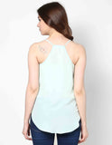 Femella Casual Sleeveless Solid Women's Top
