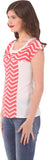 Eyelet Casual Short Sleeve Solid Women's Top
