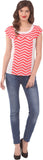 Eyelet Casual Short Sleeve Solid Women's Top
