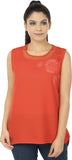 Elmo Casual Sleeveless Solid Women's Top