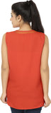 Elmo Casual Sleeveless Solid Women's Top