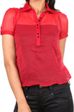 Blacksoul Casual Short Sleeve Solid Women's Top