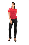 Blacksoul Casual Short Sleeve Solid Women's Top