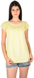 French Creations Casual Short Sleeve Solid Women's Top