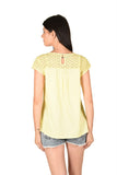 French Creations Casual Short Sleeve Solid Women's Top