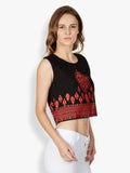 Folklore Festive Sleeveless Solid Women's Top