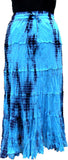 Cotton Breeze Self Design Women's Tiered Skirt