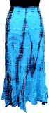 Cotton Breeze Self Design Women's Tiered Skirt