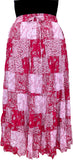 Cotton Breeze Printed Women's Tiered Skirt