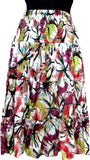 Cotton Breeze Printed Women's Tiered Skirt
