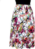 Cotton Breeze Printed Women's Tiered Skirt