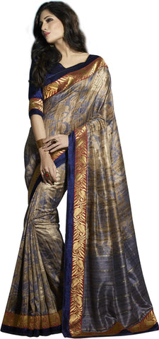 Vipul Saree Printed Bhagalpuri Raw Silk Sari