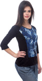 Kaaryah Casual 3/4 Sleeve Printed Women's Top