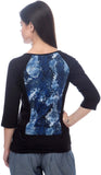 Kaaryah Casual 3/4 Sleeve Printed Women's Top