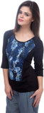 Kaaryah Casual 3/4 Sleeve Printed Women's Top