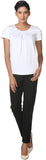 Kaaryah Formal Short Sleeve Solid Women's Top