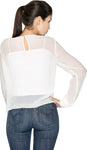 Aaliya Festive Full Sleeve Self Design Women's Top