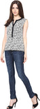 Harpa Casual Sleeveless Printed Women's Top