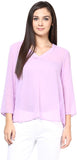 Harpa Casual 3/4 Sleeve Solid Women's Top