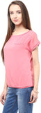 Harpa Casual Short Sleeve Solid Women's Top