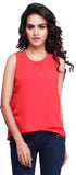SFDS Casual, Formal, Party Sleeveless Self Design Women's Top