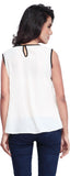 SFDS Casual, Formal, Party Sleeveless Self Design Women's Top