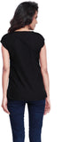 SFDS Casual, Formal, Party Short Sleeve Self Design Women's Top