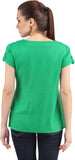 Cation Casual Short Sleeve Solid Women's Top
