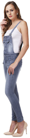X-Poz Women's Grey Dungaree