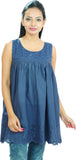 Goodwill Impex Casual Sleeveless Self Design Women's Top