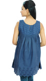 Goodwill Impex Casual Sleeveless Self Design Women's Top