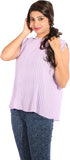 Showoff Casual Sleeveless Solid Women's Top