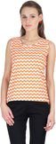 Hypernation Casual Sleeveless Printed Women's Top