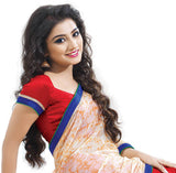 Indianbeauty Self Design, Printed Fashion Georgette Sari