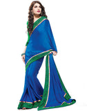 Indianbeauty Self Design, Printed Fashion Georgette Sari