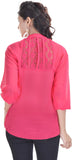 Fantasy Ika Casual 3/4 Sleeve Self Design Women's Top