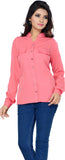 Ishin Women's Solid Party Shirt