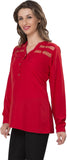 Ishin Casual Full Sleeve Solid Women's Top