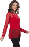 Ishin Casual Full Sleeve Solid Women's Top