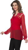 Ishin Casual Full Sleeve Solid Women's Top